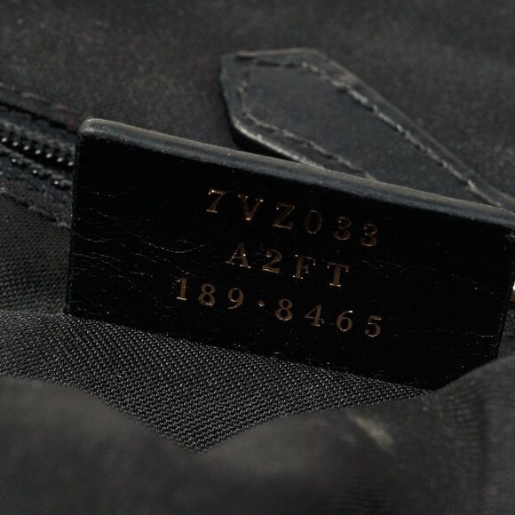 Fendi Monster Black Leather & Nylon Sling Bag - Picture 12 of 12